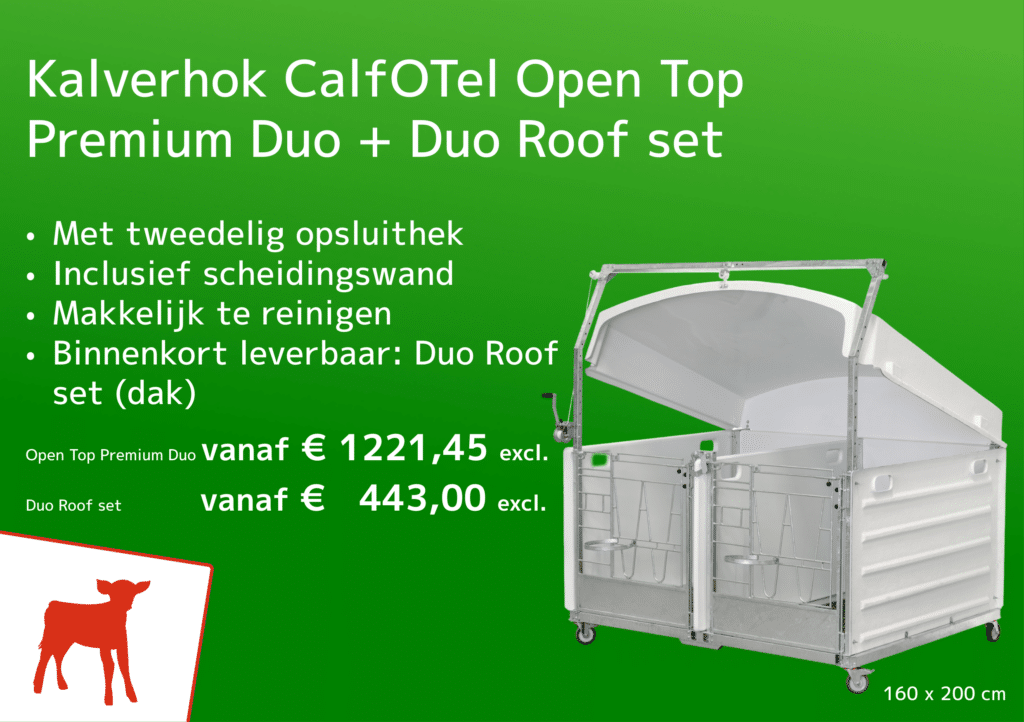 Kalverhok CalfOTel Open Top Duo + Roof Sietse Jorna